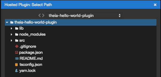 Hosted mode: start instance: select path
