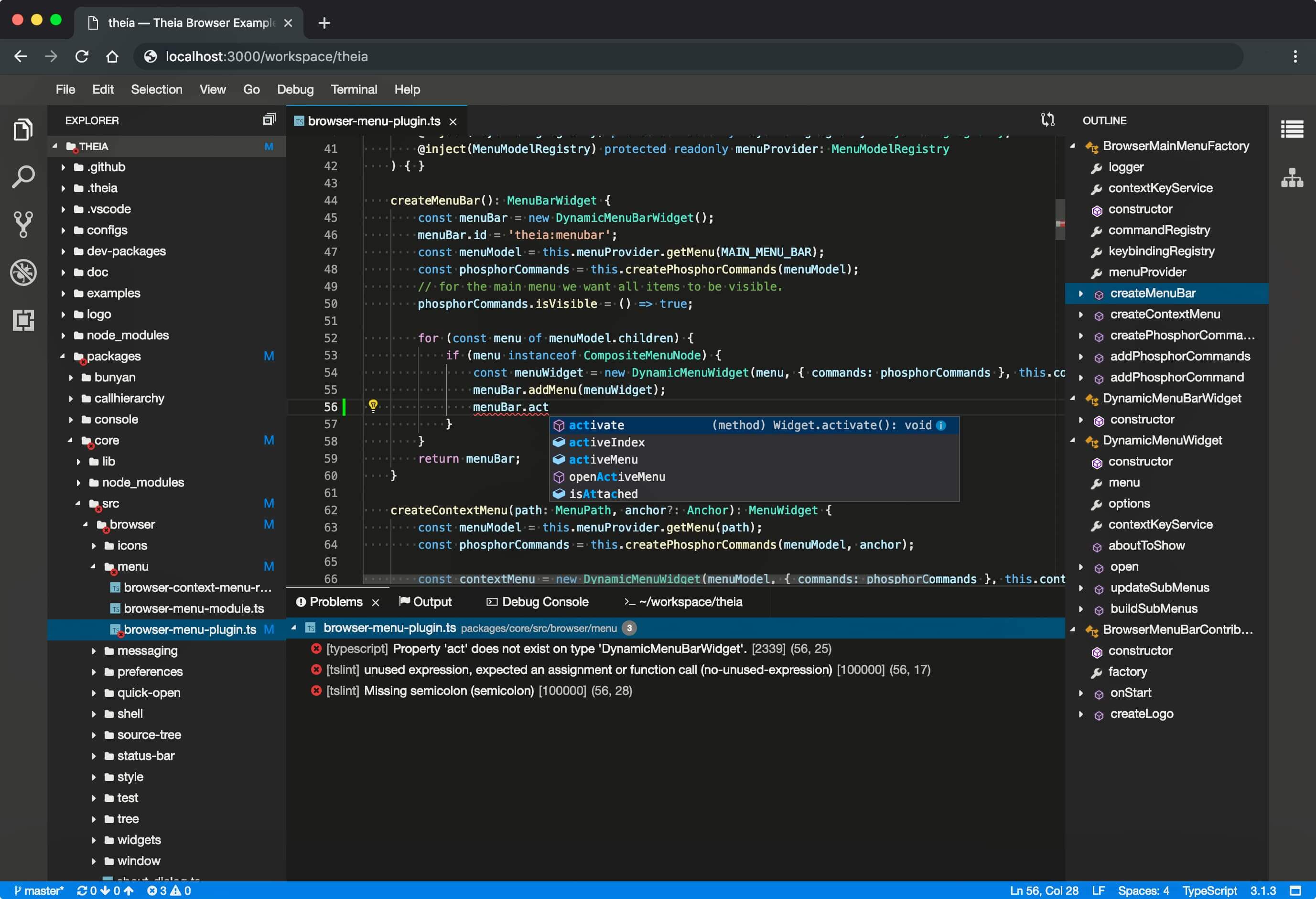 visual studio code online ide