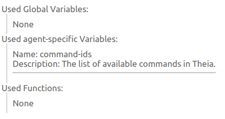 Used variables in Theia AI